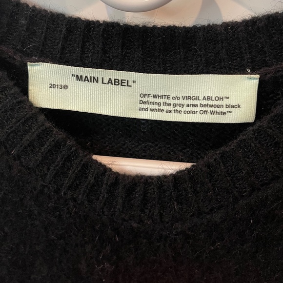 Off-White mohair and wool-blend signature sweater - Picture 6 of 9